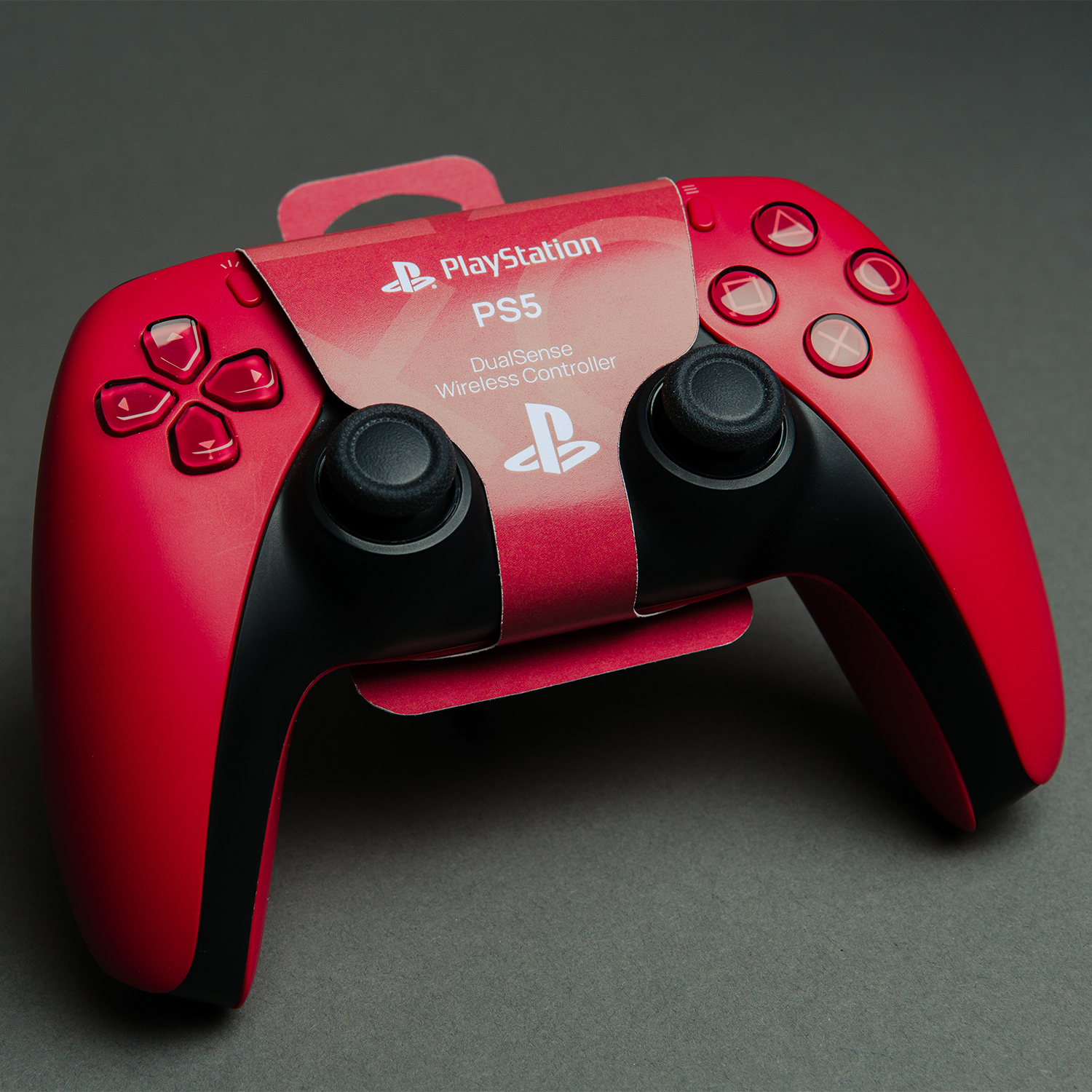 PS5 Controller Red Wrap 1