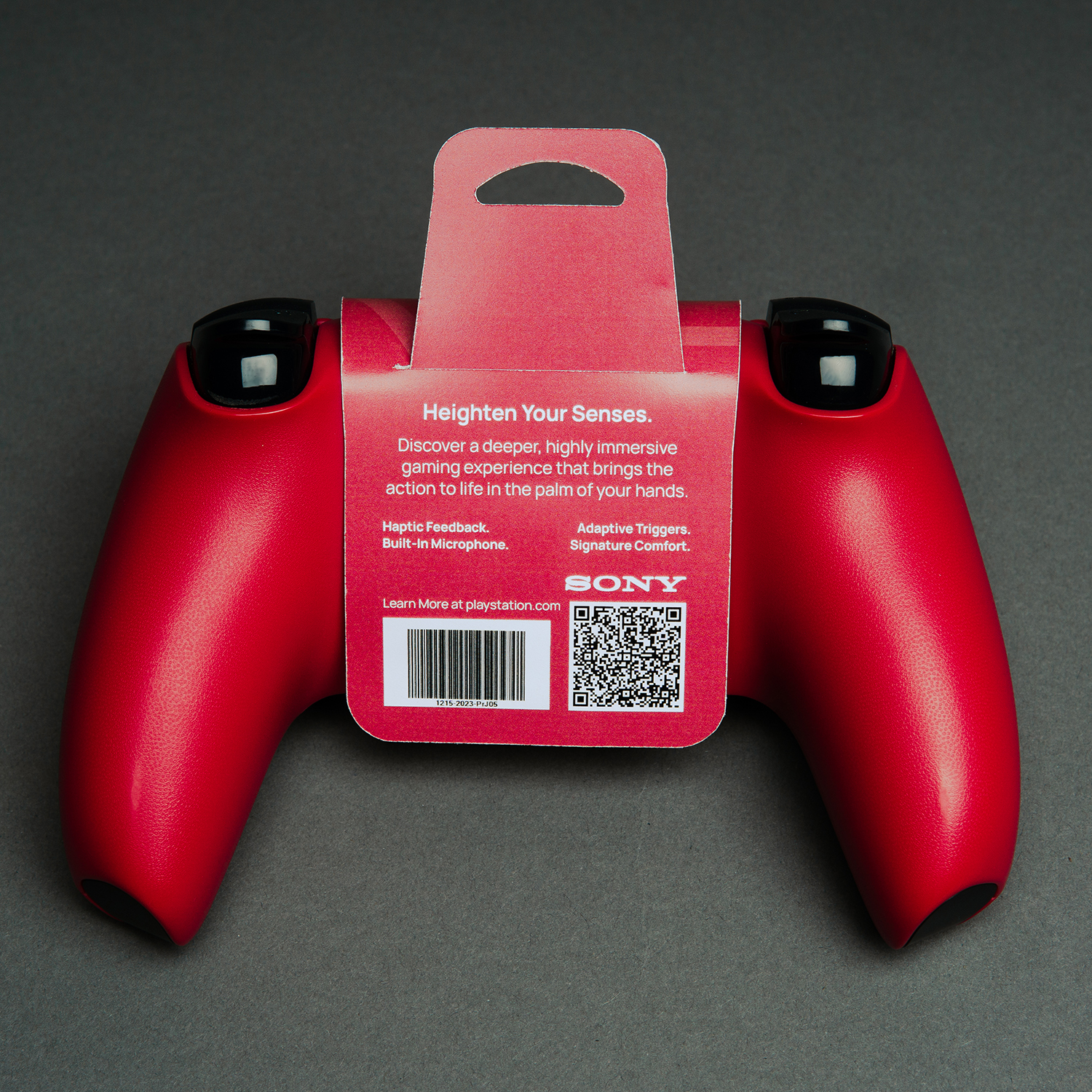 PS5 Controller Red Wrap Back