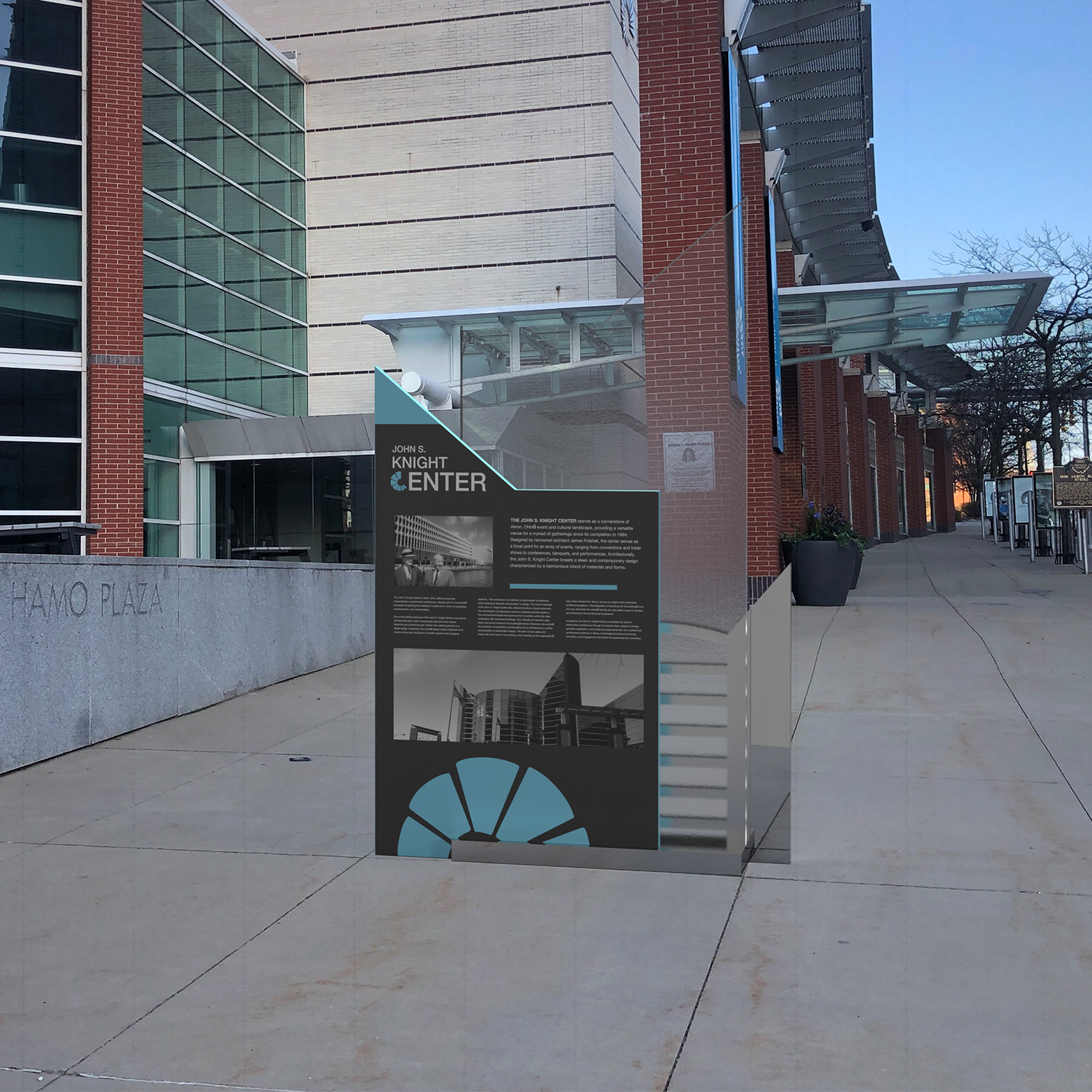 John S. Knight Center Street Kiosk